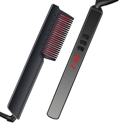 Ladies Straight Hair Comb Men's Multifunctional Hairstyle Comb Personal Care Men's Beard Styling Comb (Black)