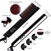 Ladies Straight Hair Comb Men's Multifunctional Hairstyle Comb Personal Care Men's Beard Styling Comb (Black) view 3
