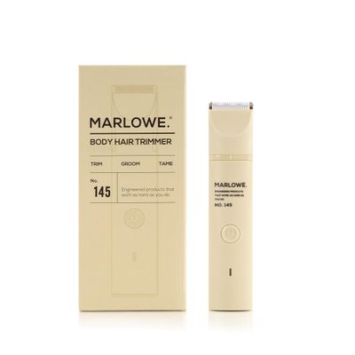 MARLOWE. Body Hair Trimmer for Men, Waterproof, Cordless, Desert Sand
