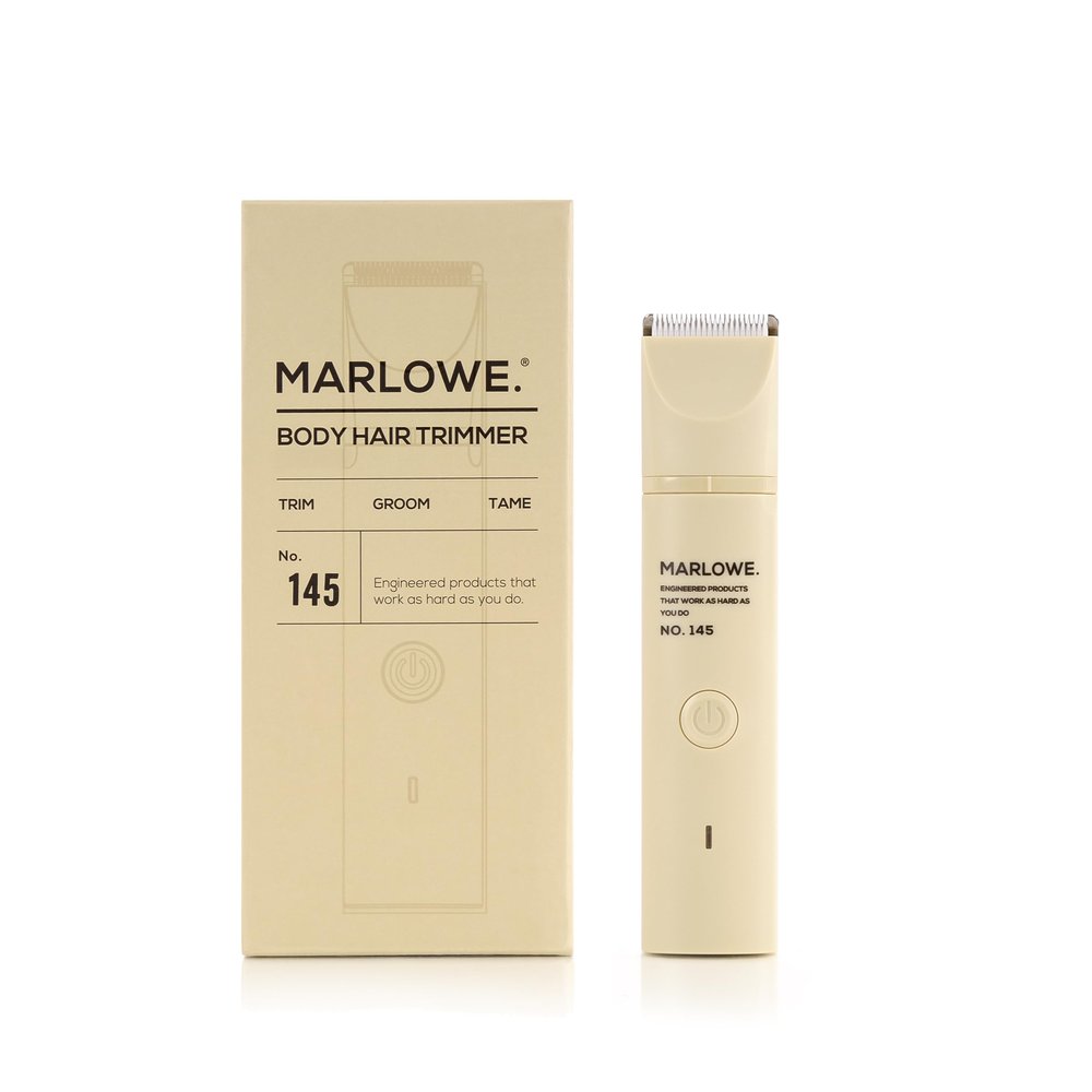 MARLOWE. Body Hair Trimmer for Men, Waterproof, Cordless, Desert Sand
