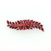 Faship Gorgeous Red Marquise Rhinestone Crystal Floral Small Hair Barrette view 2