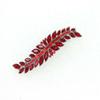 Faship Gorgeous Red Marquise Rhinestone Crystal Floral Small Hair Barrette view 3