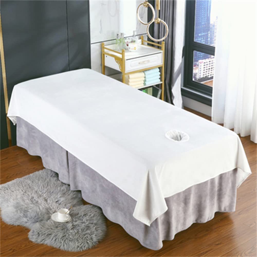 Beauty Salon Bed Sheets Solid Color Massage Sheet Cover Soft Beauty Massage SPA Couch Cover Anti-slip Beauty Salon Spa Massage Table Cloth Oil-resistant For Massage Tables And Spas-D 47x79inch(120x200