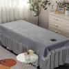 Beauty Salon Spa Massage Table Cloth Breathable Beauty Salon Massage SPA Center Bed Sheets Fully Wrap Around Sides Facial Bed Cover With Face Hole Pure Color For Beauty Salon Spa-H 47x87inch(120x220cm view 1