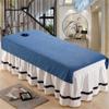 Bed Sheet Cover Waterproof Beauty Salon Bed Sheets Fully Wrap Around Sides Beauty Massage SPA Couch Cover 5-piece Protective Massage Table Bed Cover Anti-slip For Beauty Salon Spa-A 31x75inch(80x190cm view 1