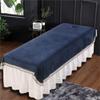 Bed Sheet Cover Reusable Massage Table Sheet Set Professional Salon Bed Sheet Soft SPA Salon Table Cover Pure Color Protective Massage Table Bed Cover Oil-resistant With Face Hole-B 47x79inch(120x200c view 1