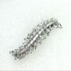 Faship Gorgeous Clear Marquise Rhinestone Crystal Floral Small Hair Barrette view 3