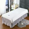 Bed Sheet Cover Reusable Massage Table Sheet Set Professional Salon Bed Sheet Soft SPA Salon Table Cover Pure Color Protective Massage Table Bed Cover Oil-resistant With Face Hole-C 47x79inch(120x200c view 1