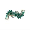 Faship Gorgeous Emerald Green Crystal Hair Barrette Clip view 1