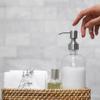Zerodeko 4pcs Stainless Steel Lotion Pump Replacement Press Pump for Bathroom Accessories Elegant Emulsion Dispenser for Soap and Lotion Bottles Silver view 2