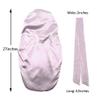 greatremy Braids Bonnet Sleeping Extra Large Long Hair Braids Accessories Weave Sleeve Scarf locs Bonnet Scrunchie Double Layer Silky Satin with tie Band for Women Purple view 2