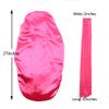 greatremy Braids Bonnet Extra Large Long Hair Braid Bonnet Scrunchie Behind Ear Double Layer Silky Satin Sleep Scarf Bonnet Cap with tie Band for Women Rose view 3