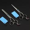Hair Cutting Shears, 6 Inch Professional Japan 440c Retro Hair Scissors Set Cutting Barber Makeup Thinning Shears Hairdressing Scissors (Size : Set) view 2
