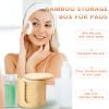 Foaincore 40 Pcs Reusable Makeup Remover Pads with Mesh Storage Bag and Bamboo Box Washable Bamboo Cotton Rounds Soft Reusable Face Pad for Toner Skin Various Skin Care Products(White, Tan) view 4