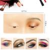 Makeup Practice Face Board 3D Realistic Pad, Reusable eyeshadow practice eyes for Makeup Artist Board Makeup Practice, Eyeshadow Eyeliner Eyebrow Mapping Realistic Face Skin make up practice face view 4