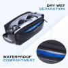 BAGSMART Toiletry Bag for Men, Large Travel Toiletry Organizer, Dopp Kit Water-resistant Shaving Bag for Toiletries Accessories - Black view 3