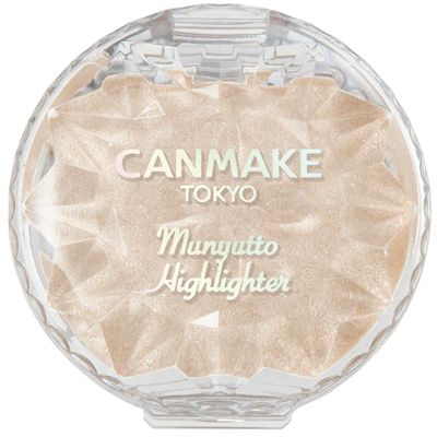 CANMAKE - Munyutto Highlighter - Packed Powder Compact - 0.13oz (3.8g) (01 Moonlight Gem)