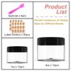 4 oz Plastic Containers with Lids + 1oz Small Containers (Set of 24) - Plastic Jars for Lip Scrub, Body Butters, Cream, Slime, Craft Storage view 4