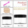 8 oz Plastic Containers With Lids + 4oz Small Containers (Set of 24) - Plastic Jars for Lip Scrub, Body Butters, Cream, Slime, Craft Storage view 4