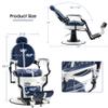 BarberPub Heavy Duty Vintage Barber Chair, All Purpose Professional Hydraulic Reclining Salon Chairs, Beauty Spa Hair Stylist Equipment 8739 view 2