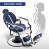 BarberPub Heavy Duty Vintage Barber Chair, All Purpose Professional Hydraulic Reclining Salon Chairs, Beauty Spa Hair Stylist Equipment 8739 view 3