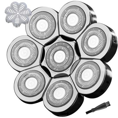 WAHFOX 8 Blades Head Shaver Replacement - Electric Razor With 8D Head Blade for Electric Shaver