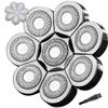 WAHFOX 8 Blades Head Shaver Replacement - Electric Razor With 8D Head Blade for Electric Shaver view 1
