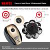 WAHFOX 8 Blades Head Shaver Replacement - Electric Razor With 8D Head Blade for Electric Shaver view 3