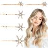 5Pcs Star Hair Clips Sparkly Hair Pins Metal Alloy Rhinestone Bobby Pins Hair Accessories for Woman view 1