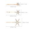 5Pcs Star Hair Clips Sparkly Hair Pins Metal Alloy Rhinestone Bobby Pins Hair Accessories for Woman view 2