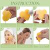 Sieral 120 Pcs Compressed Facial Sponges with Container Disposable Face Sponge Pads for Washing Face Cleansing Exfoliating Esthetician Makeup Removal(Heart,Yellow) view 4