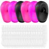 Hair Dye Ear Cover 6pcs Hairdressing Ear Cover and 200pcs Disposable Ear Protectors Ear Shower Caps for Hair Dye Hair Dryer Bathing view 1