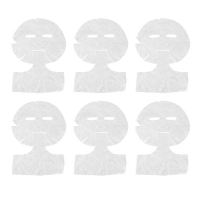 50 Pieces Light Silk Facial Mask Paper, Neck and Face Care, Disposable Neck Facial Mask Sheet for Salons Spas Home