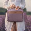 Travel Hanging Toiletry Bag for Women, Extra Large Makeup Bag, Holds Full-Size Shampoo, with Jewelry Organizer Compartment, Waterproof Cosmetic Bag, Toiletries Kit Set with Trolley Belt, Dark Purple view 2
