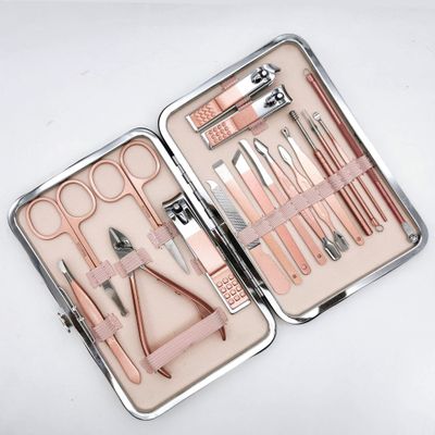 18 Piece Manicure Nail Tools Set Nail Cutter Nail Scissors Set 