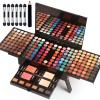 Women Makeup Sets Full Kits - 190 Colors Cosmetic Make Up Gifts Combination with Eyeshadow Facial Blusher Eyebrow Powder Face Concealer Powder Eyeliner Pencil with Full Size Mirror Makeup Palette Kit view 1
