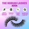 Juvia's Place Nubian Eyelashes Aziza - Eyelash Extension for Day or Night Use, Vegan Mink Lashes, Cruelty-Free Fluffy Lashes, Reusable Adhesive Eyelashes, Matte Black Mink Eyelashes Natural Look view 2