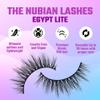 Juvia's Place Nubian Eyelashes Egypt Lite - Eyelash Extension for Day or Night Use, Vegan Mink Lashes, Cruelty-Free Fluffy Lashes, Reusable Adhesive Eyelashes, Matte Black Mink Eyelashes Natural Look view 2