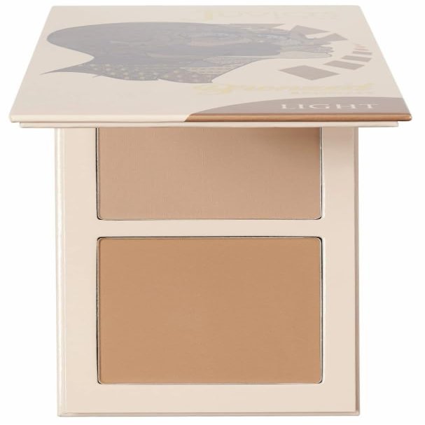 Juvia's Place Bronzed Duo Bronzer Light - Soft Matte, Contour, Bronzer Pressed Powder, Long-Wearing & Buildable Bronzing Powder - Suitable for Light to Fair Skin Tone