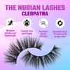 Juvia's Place Nubian Eyelashes Cleopatra - Eyelash Extension for Day or Night Use, Vegan Mink Lashes, Cruelty-Free Fluffy Lashes, Reusable Adhesive Eyelashes, Matte Black Mink Eyelashes Natural Look view 2