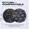 Large Silky Design Anime Bonnet with Elastic Soft Band Adjustable for Women and Men, Comfortable Satin Fabric, BlackcloudB view 4