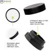 (90 Pack) 7ml Low Profile Thick Black Glass Jars with Black Lids - Airtight Containers for Oil, Lip Balm, Wax, Cosmetics view 3
