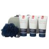 IZOD 5pc Dopp Kit Toiletry Bags Set, Travel Bag/Body Wash/Body Lotion/Face Cleaner/Mesh Sponge, Double Pull Zipper, Athletics Collection (Athletics) view 1