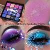 Yeweian Purple & Blue Eyeshadow - 16 Color Glitter & Matte Eyeshadow Palette, Korean Eyeshadow Makeup Palette, Waterproof & Bright Colours view 4