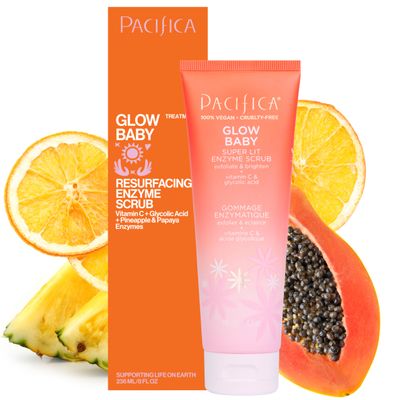 Pacifica, Scrub Enzyme Glow Baby Super Lit, 4 Fl Oz