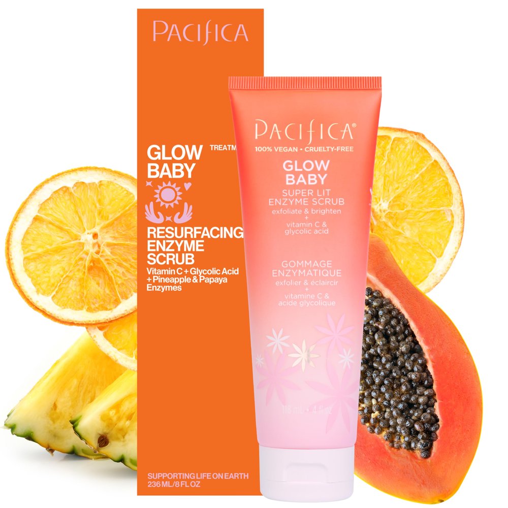 Pacifica, Scrub Enzyme Glow Baby Super Lit, 4 Fl Oz