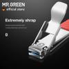 MR.GREEN Compact Nail Clippers Foldable Nail Cutters Manicure Tools Portable Fingernail Clipper with Key Chain Nail Scissors (Red) view 4