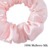 SOBONNY Mulberry Silk Hair Scrunchies, 100% Silk, No Damage for Frizz Prevention, Sleep and Night Scrunchie, Hair Accessories for Women (Pink, 1 Count) view 3