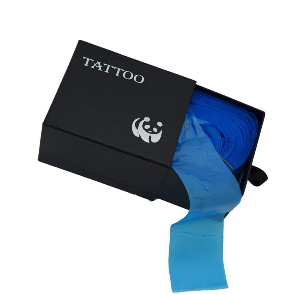 100PCS Clip Cord Sleeves,Box Plastic Blue Tattoo,Disposable Hygiene Clip Cord Covers for Tattoo,Tattoo Machine Bags Tattoo Machine Gun Accessories Tattoo Supplies