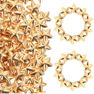 EXCEART 200pcs Three Charms Girl Manicure Metal Decor for Jewelry Making for Home